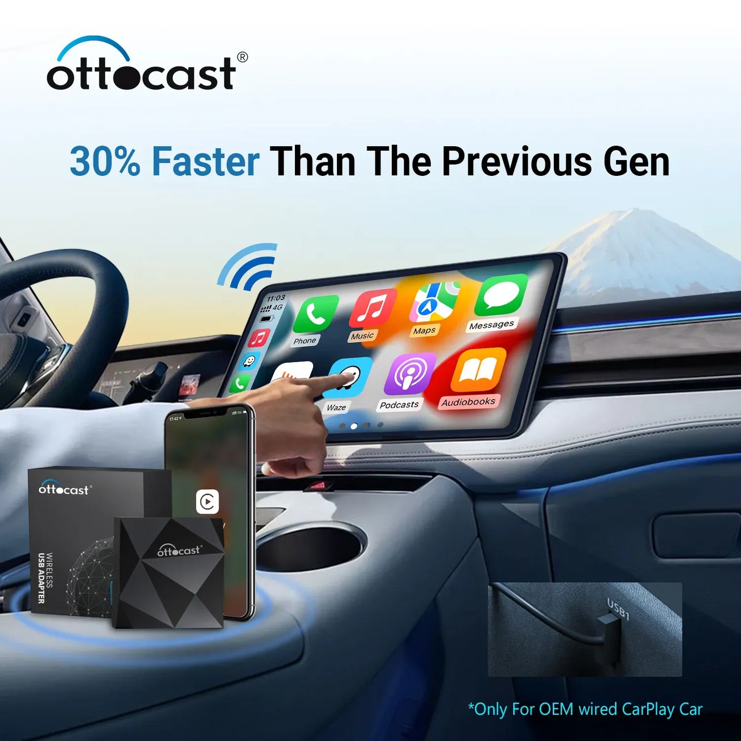 OTTOCAST ™ A2 Pro Android Auto Adapte
