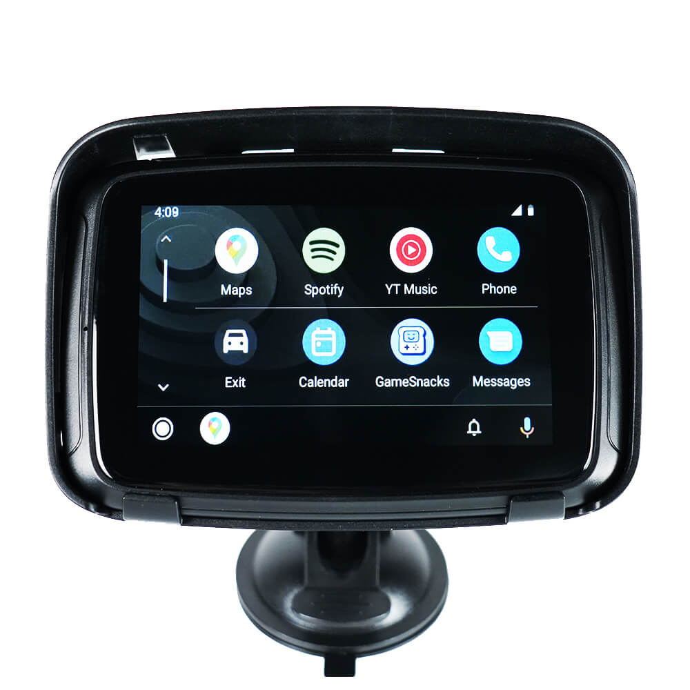 CarPlay Lite C5 Motorcykel GPS Trådlös Carplay/Android Auto Vattentät Skärm