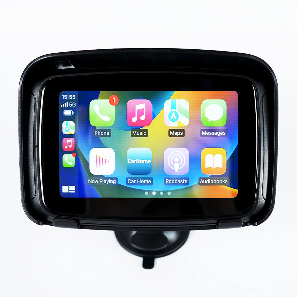 CarPlay Lite C5 Motorcykel GPS Trådløs Carplay/Android Auto Vandtæt skærm